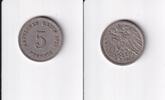 Deutsches Reich, Kaiserreich, 5 Pfennig großer Adler, Kupfer/Nickel, -