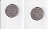 Deutsches Reich, Kaiserreich, 5 Pfennig großer Adler, Kupfer/Nickel, -