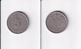 Deutsches Reich, Kaiserreich, 5 Pfennig großer Adler, Kupfer/Nickel, -