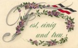 Deutsches Reich, I.Weltkrieg Patriotische Karte, Prägekarte -