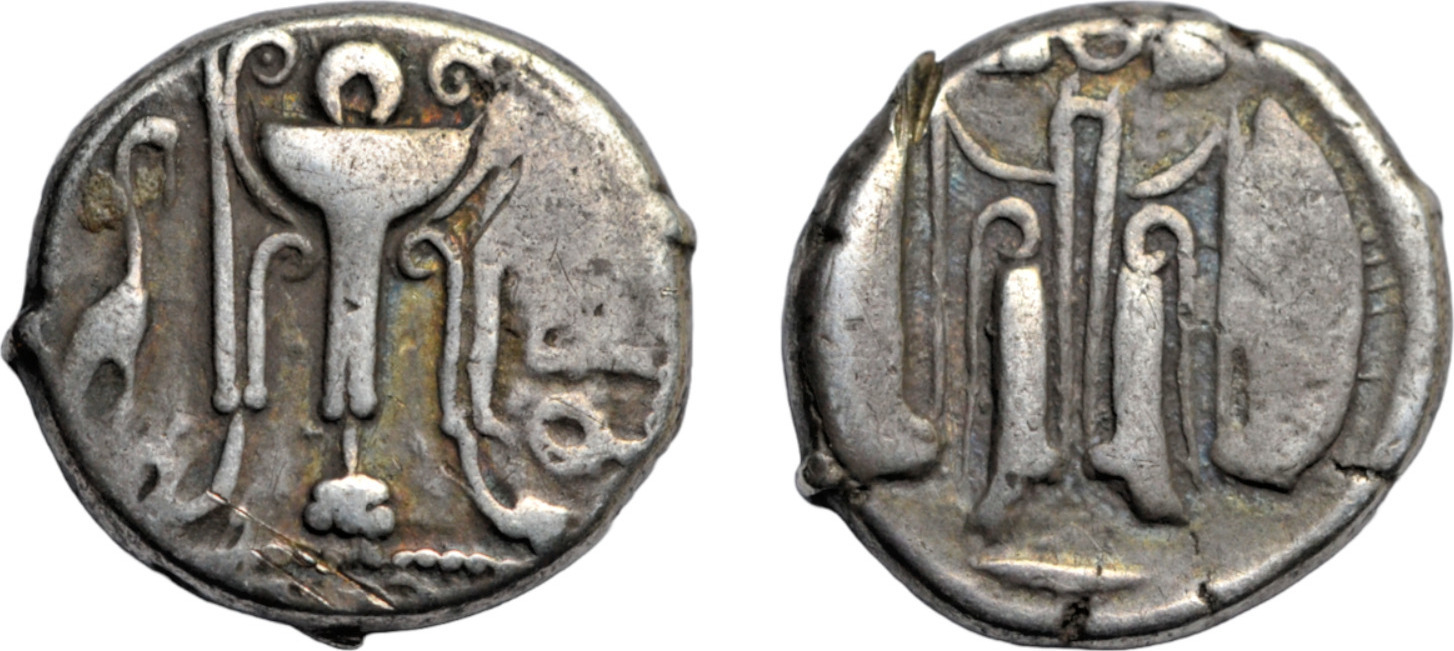 480-430 BC V. Chr. Bruttium, Kroton, Silver Nomos C. 480-430 BC, Tripod ...