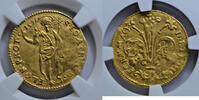 gold ducat Italy, Tuscany (Toscana), Ferdinando I de Medici 1596, Florence