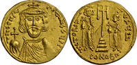 solidus 5 AD Byzantine, Constnatine IV, gold Syracuse, c. 674-5 AD, extremely rare