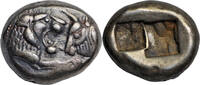 siglos 560-546 BC v. Chr. Lydia, Croesus, silver c. 560-546 BC, lion and bull