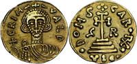 solidus 92 AD Lombards, Beneventum, gold  c. 788-92 AD, Grimoald III with Charlemagne