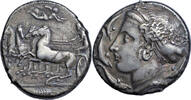 tetradrachm Sicily, Syracuse, silver c. 405 BC, unsigned dies by Parmenides