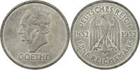 Weimar 5 Reichsmark Goethe, mit Paproth Gutachten -