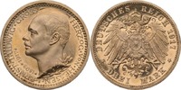 Kaiserreich - Hessen 3 Mark Hessen, 3 Mark, Regierungsjubiläum Ernst Ludwig, 1917, fast st aus PP