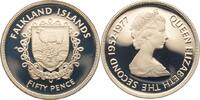 Falkland Inseln 50 Pence 25. Jahrestag der Thronbesteigung von Königin Elizabeth II. -