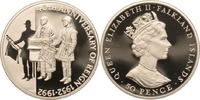 Falkland Inseln 50 Pence 40. Jahrestag der Thronbesteigung von Königin Elizabeth II., Piedfort -