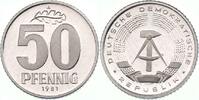 DDR 50 Pfennig nur 40 Exemplare in Polierter Platte -