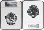 USA Quarter Dollar 5 Unzen Silbermünze Gletscher - Montana -