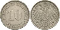 10 Pfennig 1901 G Kaiserreich  fast st