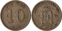Schweden 10 Öre Oscar II. -