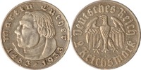 Drittes Reich 2 Reichsmark Drittes Reich, 2 Reichsmark, Luther, 1933 A, ss+