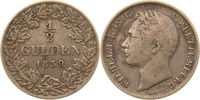 Württemberg 1/2 Gulden Wilhelm I.