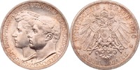 Kaiserreich - Sachsen Weimar Eisenach 3 Mark Zur II. Hochzeit Wilhelm Ernst /Feodora