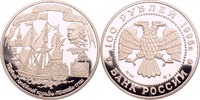 Russland 100 Rubel 300 Jahre Russische Flotte - Kriegsschiff "Poltava" im Originaletui