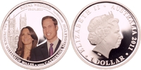 Australien 1 Dollar Hochzeit von Prinz William und Catherine Middleton