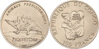 Kongo 100 Francs Dornendinosaurier Polacanthus -