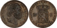 Niederlande 2 1/2 Gulden Wilhelm III. -