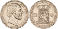 Niederlande 2 1/2 Gulden Wilhelm III. -