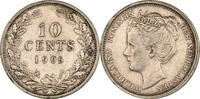 Niederlande 10 Cents Wilhelmina -