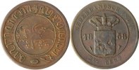 Niederländisch Indien 2 1/2 Cents Niederländisch Indien, 2 1/2 Cents, 1858, ss