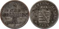 Sachsen 2 Neugroschen -