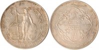 Großbritannien 1 Dollar, Tradedollar Großbritannien, Tradedollar Ostasien, 1908, ss/vz