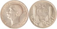 Bulgarien 50 Leva Bulgarien, 50 Leva, 1934, Boris III., fast st