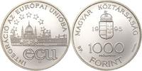 Ungarn 1000 Forint Probe Probeprägung Ungarn in Europa, Parlamentsgebäude, nur 50 Exemplare ! -