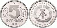 DDR 5 Pfennig nur 40 Exemplare in Polierter Platte -