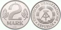 DDR 2 Mark nur 40 Exemplare in Polierter Platte -