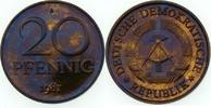 DDR 20 Pfennig nur 40 Exemplare in Polierter Platte -