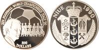 Niue 100 Dollars Franz Beckenbauer mit deut. Nationalmanschaft -