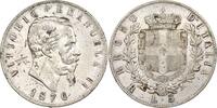 Italien 5 Lire 1876 Vittorio Emanuele II. ss