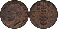 Italien 5 Centesimi 1935 Vittorio Emanuele III. fast st
