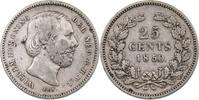 Niederlande 25 Cents Niederlande, 25 Cents, Willem III., 1850, ss