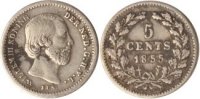 Niederlande 5 Cents Niederlande, 5 Cents, Willem III., 1855, ss