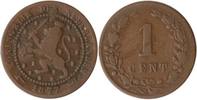 Niederlande 1 Cent Niederlande, 1 Cent, Wappen, 1877, ss