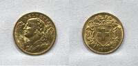 Switzerland 20 Francs 20 francs 1911 swiss vraneli -
