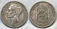 Spain 5 Pesetas 1878 5 pesetas 1878 #1  95,00 EUR  zzgl. 14,00 EUR Versand