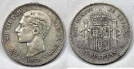 Spain 5 Pesetas 1878 5 pesetas 1878  95,00 EUR  zzgl. 14,00 EUR Versand