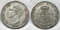Spain 5 Pesetas 1876 5 pesetas 1876  97,00 EUR  zzgl. 14,00 EUR Versand