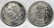 Spain 5 Pesetas 1875 5 pesetas 1875  97,00 EUR  zzgl. 14,00 EUR Versand