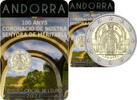 Andorra 2 Euro 2 euro 2021 andora 100th anniversary of the coronation of our lady of meritxell coin card -