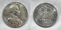 Germany 3 Mark 3 mark 1913 - william ii king of prussia unc #3 -