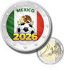 Mexico 2 Euro 2026 2 euro coloured coin mexico football 2026  10,00 EUR  zzgl. 14,00 EUR Versand