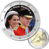 Malta 2026 2 euro coloured coin united kingdom - the royal wedding